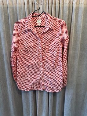 GAP Red Polka Dot Shirt on White